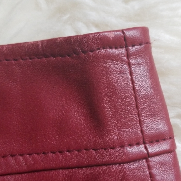 INTERMIX Marissa Webb Melinda Leather Mini Skirt - Picture 6 of 8